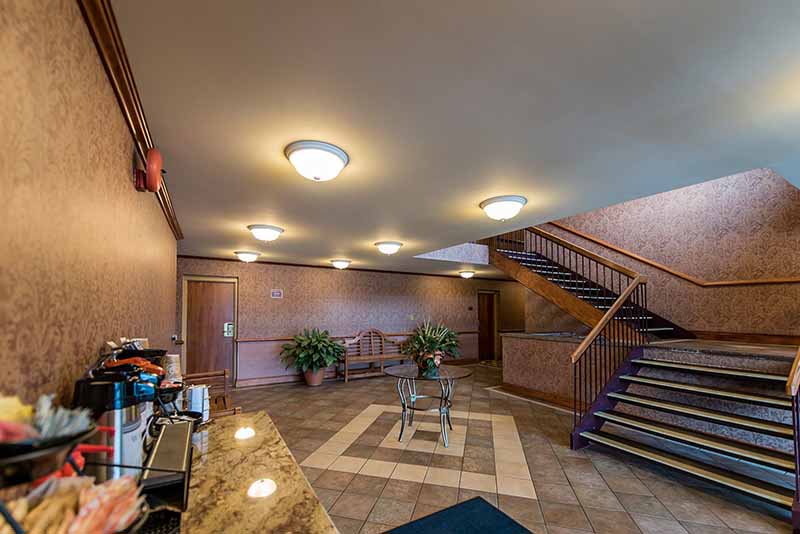 View of lobby from the front door