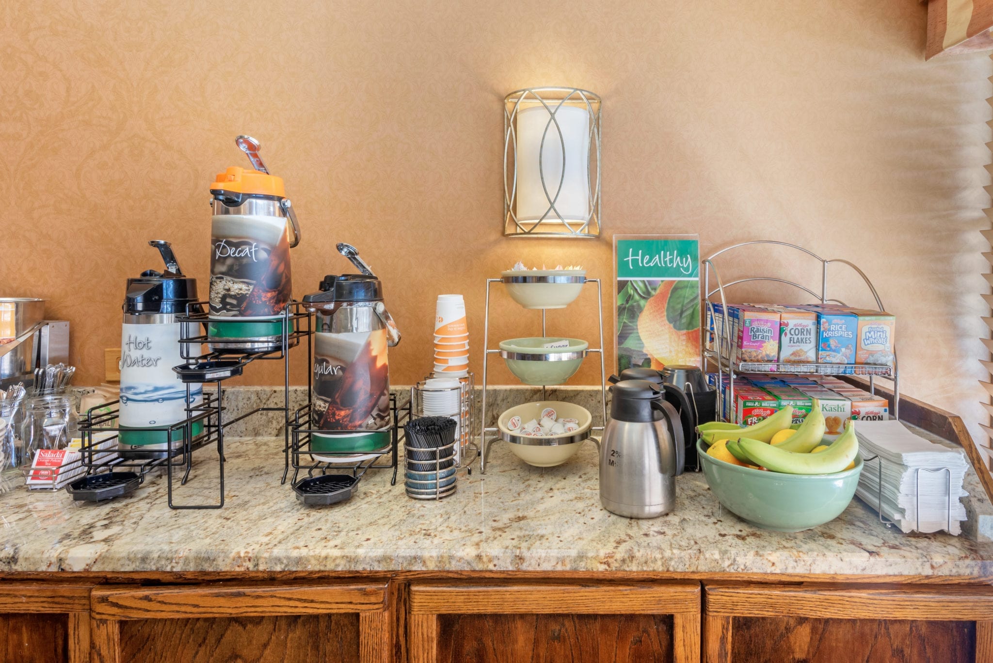 Breakfast bar.