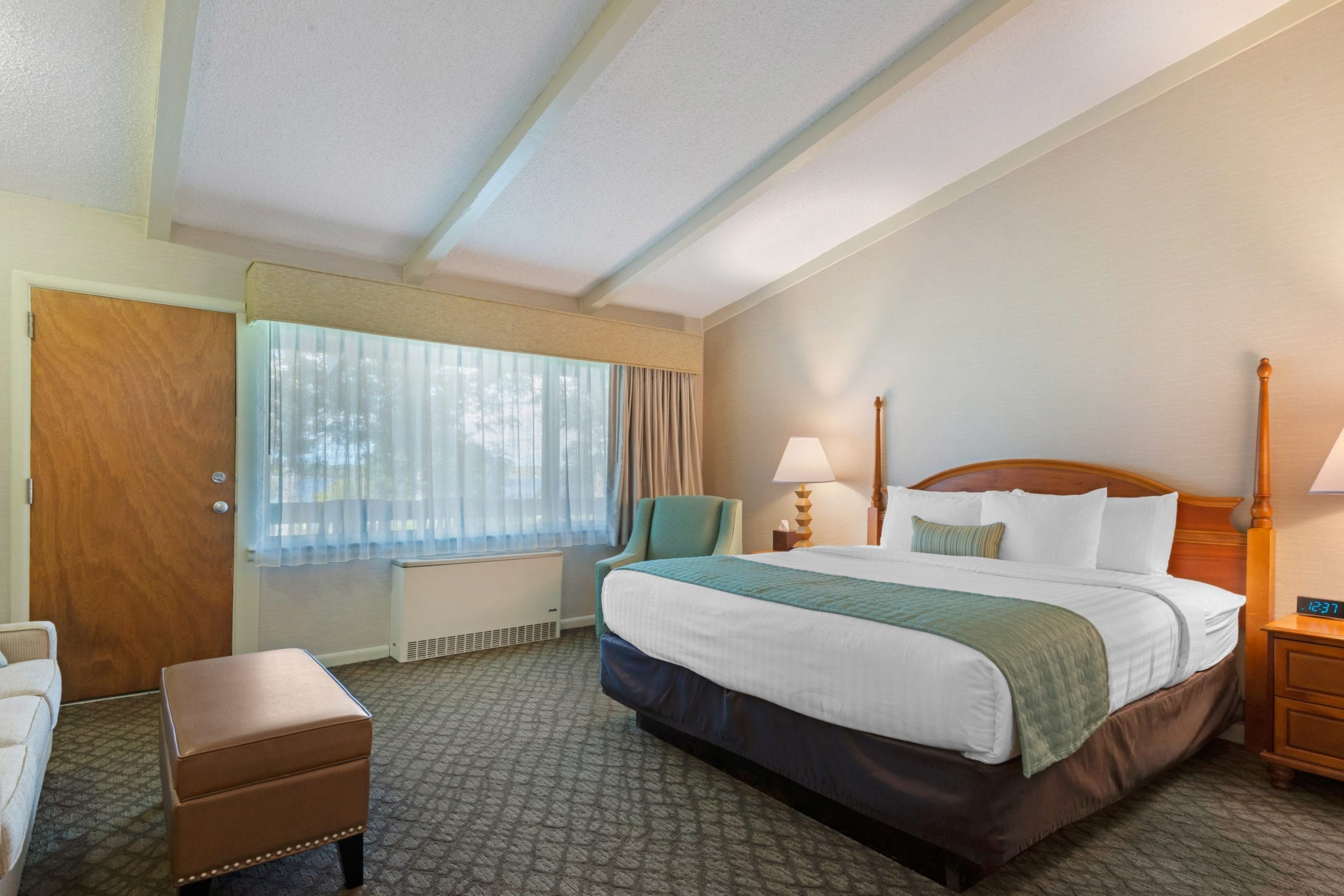 Bedroom with king bed.