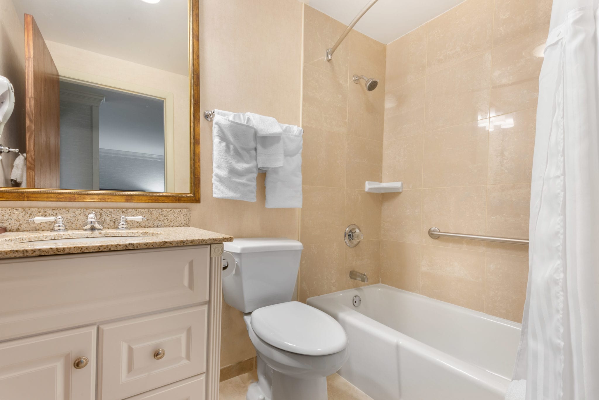 Bathroom with bathtub.